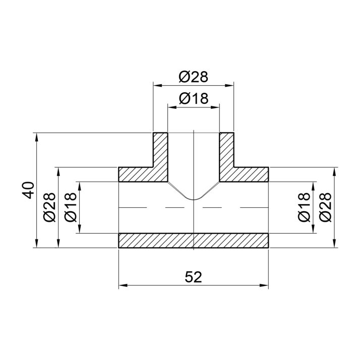 Тройник PPR Alfa Plast 20