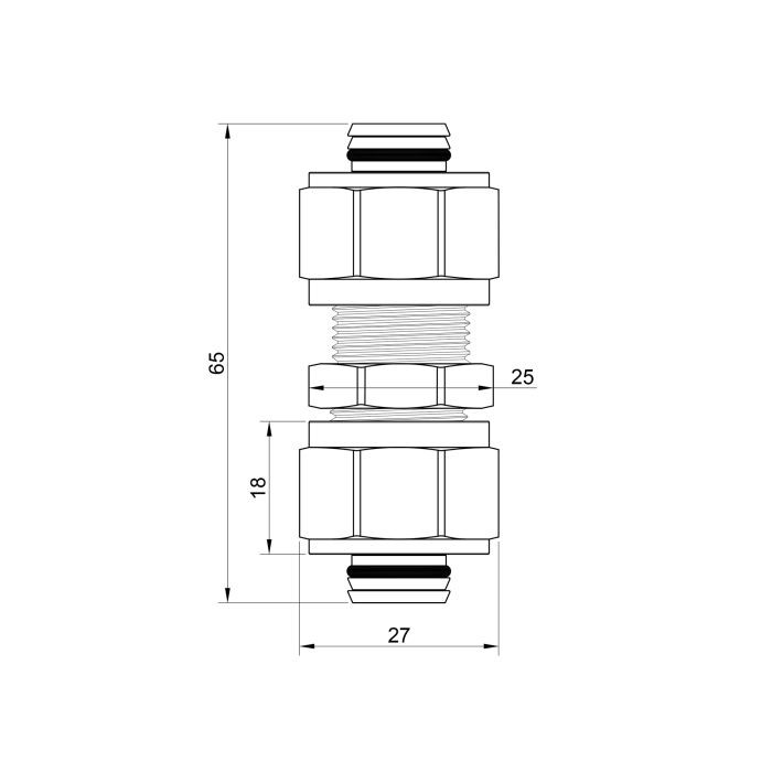 Переходник обжимной SD Plus 20х20 SD152W2020