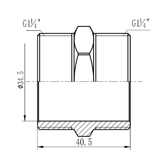 Ніпель SD Forte 1" 1/4 SF35832