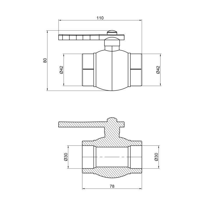 Кран шаровый PPR Alfa Plast 32