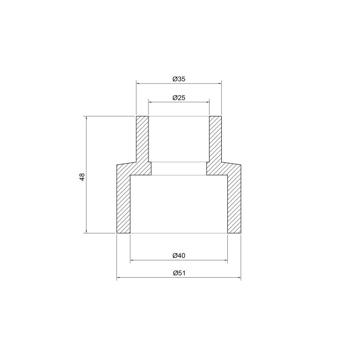 Муфта PPR Thermo Alliance 40х25