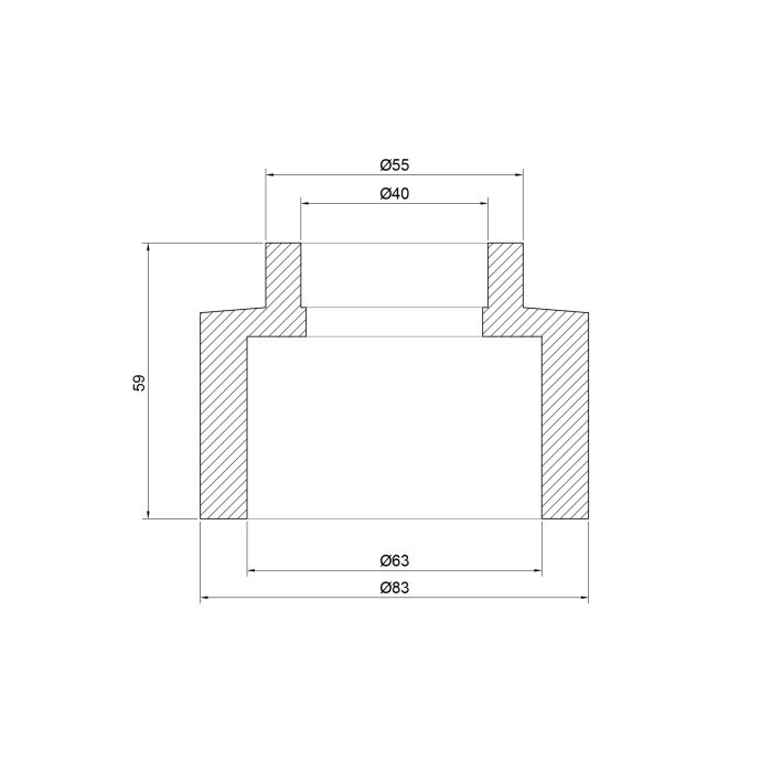 Муфта PPR Thermo Alliance 63х40