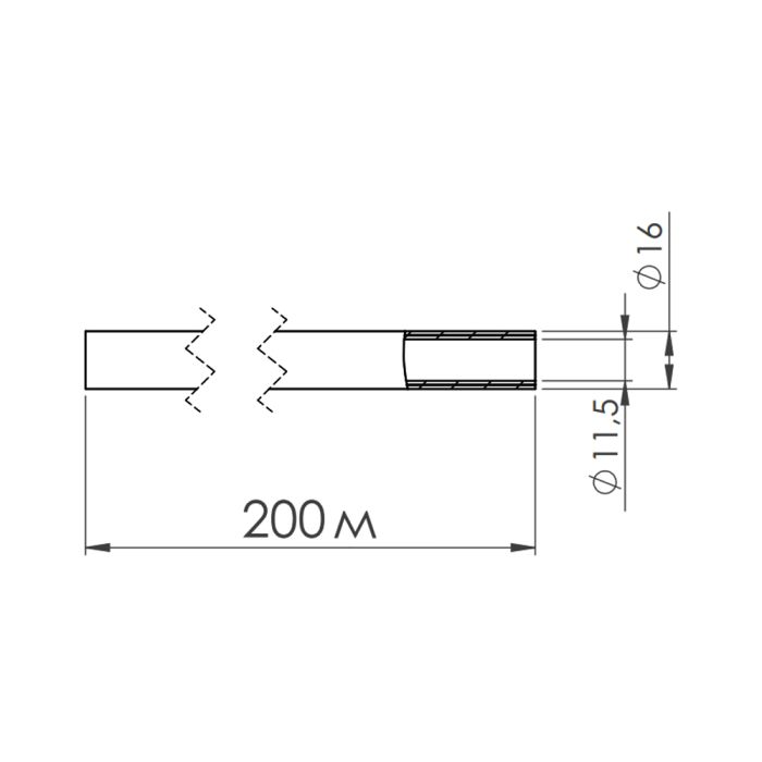 Труба PERT-AL-PERT SD Forte 16х2 мм, 200 м SFE0111616