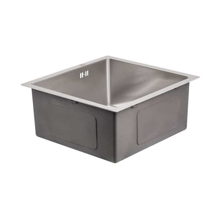 Мийка для кухні інтегрована Lidz Handmade H4745 (LDH4745BRU35385) Brushed Steel 3,0/0,8 мм