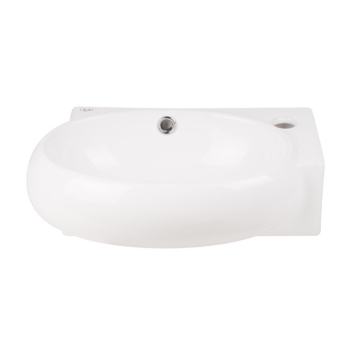 Раковина Qtap Leo 430x290x140 White з донним клапаном QT11115011RW