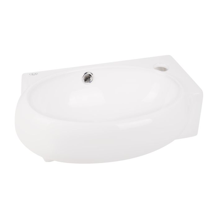 Раковина Qtap Leo 430x290x140 White з донним клапаном QT11115011RW