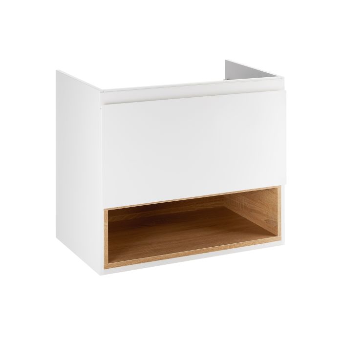 Тумба підвісна Qtap Robin 600х580х437 White/Whitish oak QT1374TPВ6001WWO