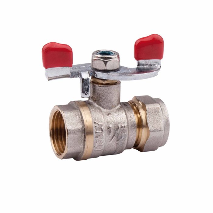 Кран шаровой обжимной Valve 16х1/2" ВР SV329W1516